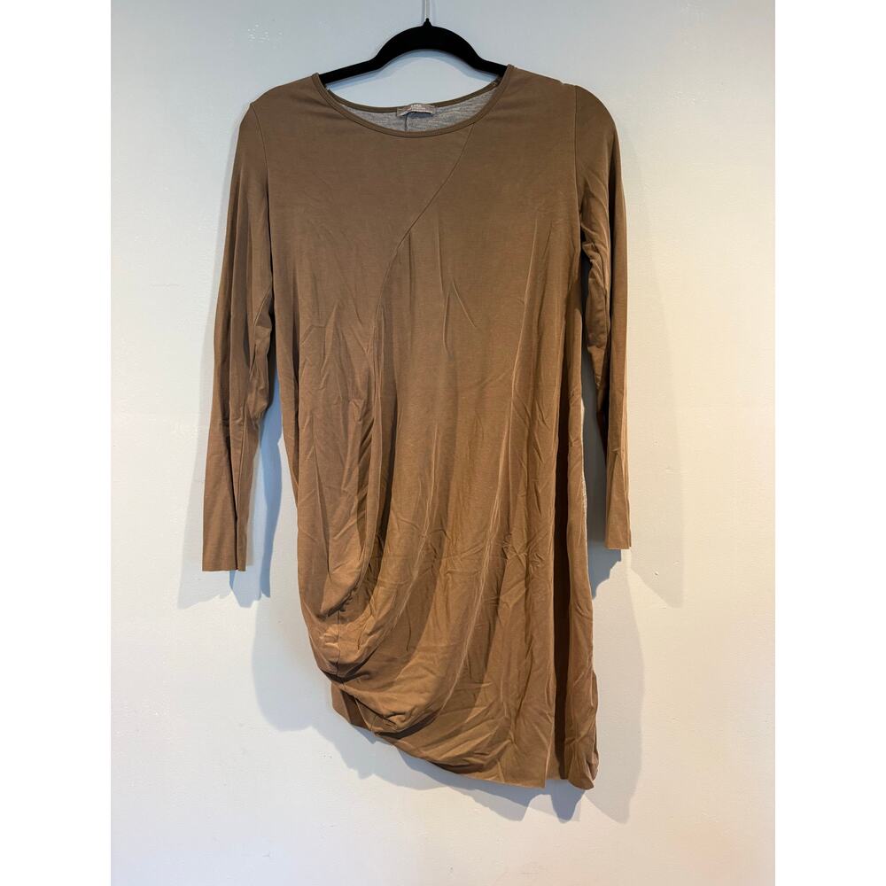 ZARA W&B Collection Asymmetrical Draped Dress